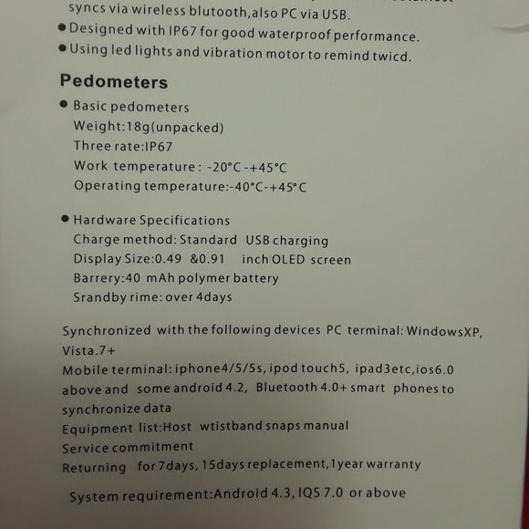 FITNESS TRACKER Smart Bracelet: Monitors Steps, Calories & More! - Bright Blue - Picture 7 of 15